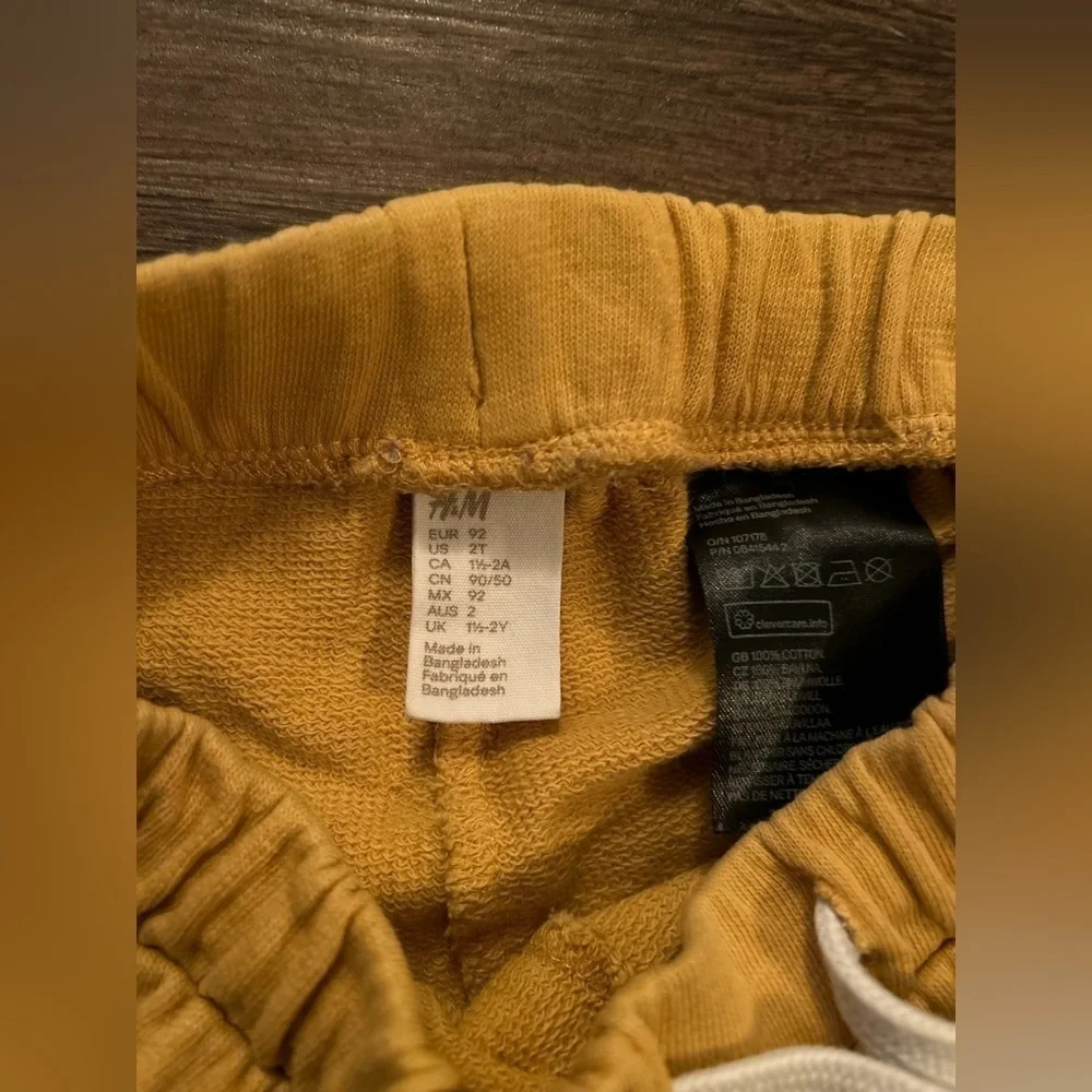 H&M twill toddler joggers, size 2T